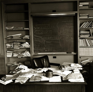 La oficina estaba en el Instituto de Estudios Avanzados de Princeton, en Nueva Jersey. Foto: Ralph Morse para Time / Getty Images.